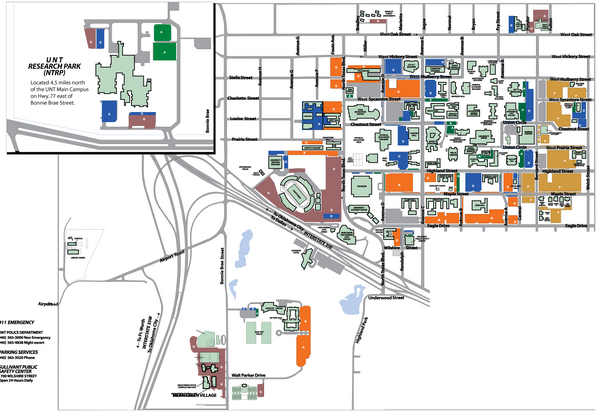 University of North Texas Research Park (NTRP) Map