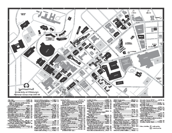 Pitt Campus Map