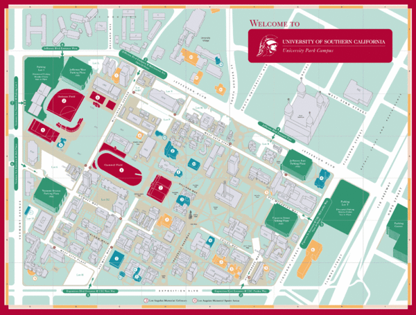 University of Southern California Campus Map