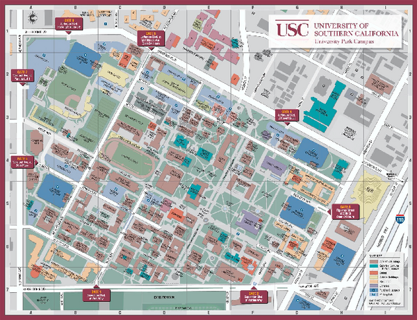 University of Southern California Map