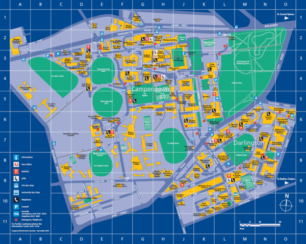 University of Sydney, Camperdown Campus Guide Map