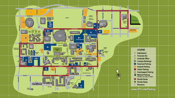 University of Tennessee Map