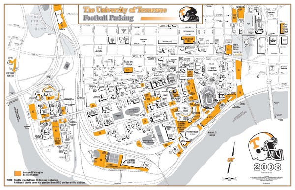 University of Tennessee Tourist Map