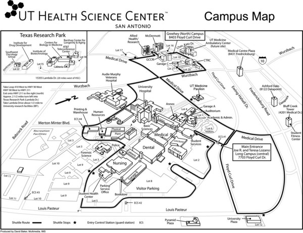 University of Texas Science Center Map