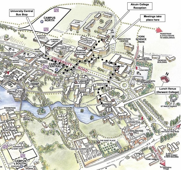 University of York Campus Map