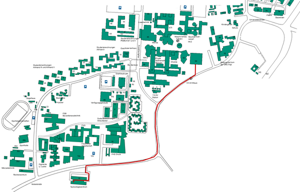 Universität Stuttgart Campus Map