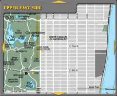 Upper East Side New York Tourist Map Upper East Side New York Tourist Map