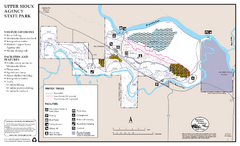 Upper Sioux Agency State Park Winter Map
