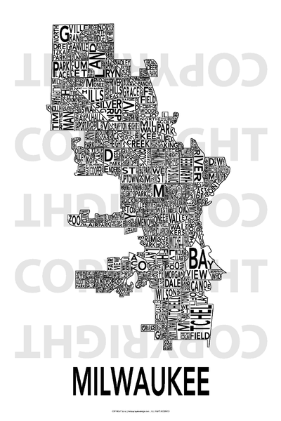 Urban Neighborhood Map: Milwaukee Map