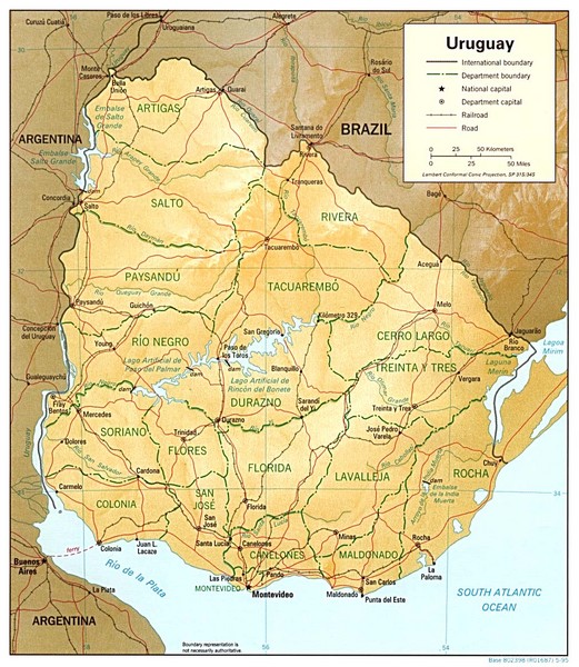 Uruguay Map