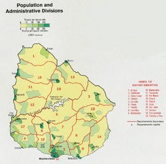 Uruguay Population Map
