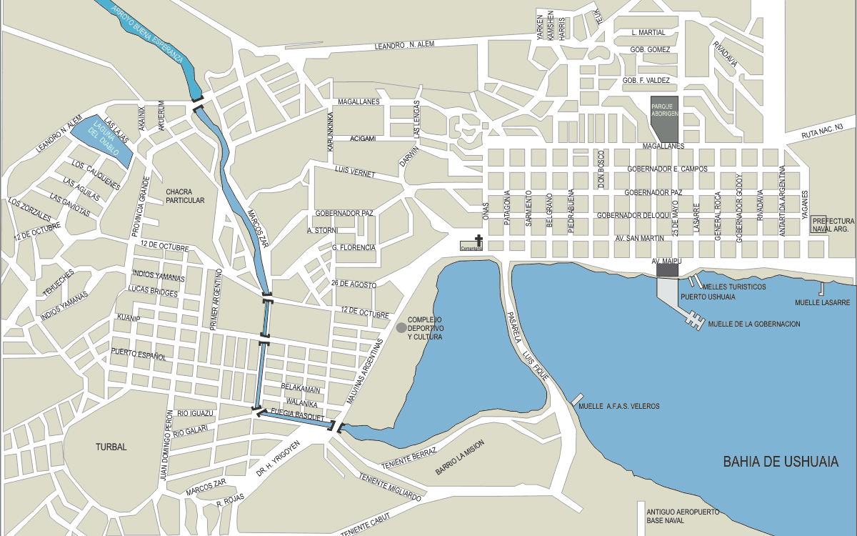 Ushuaia Map - Ushuaia Argentina • mappery