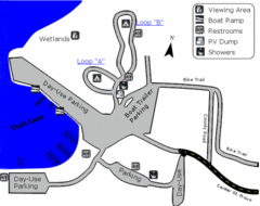 Utah Lake State Park Map