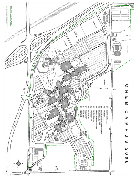 Utah Valley State University Map