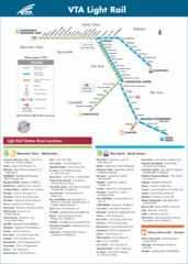 VTA Light Rail Map