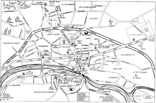 Vaison la Romaine Map
