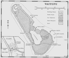 Vaitupu atoll Map