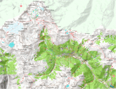 Val di Rabbi Topo Map