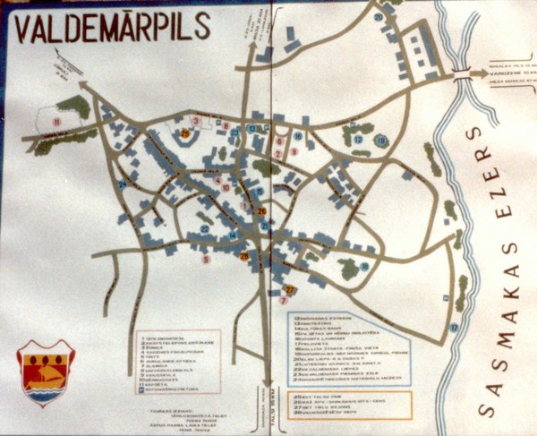 Valdemarpils Tourist Map
