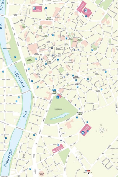Valladolid Tourist Map
