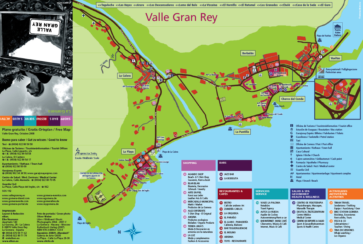 Valle Gran Rey Gomera Tourist Map - valle gran rey gomera • mappery Valle Gran Rey Gomera Tourist Map - valle gran rey gomera • mappery