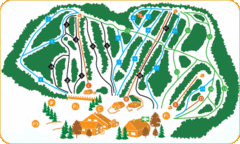 Vallee Bleue Ski Trail Map Vallee Bleue Ski Trail Map
