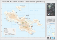 Vallee de Mai nature Reserve Map