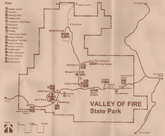 Valley of Fire State Park Map