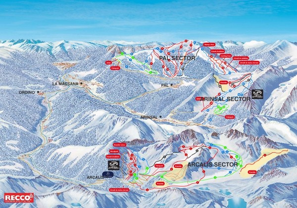 Vallnord Piste Map