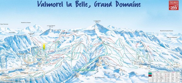 Valmorel Valmorel Ski Trail Map