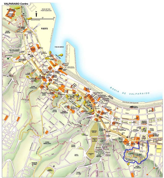 Valparaiso Tourist Map