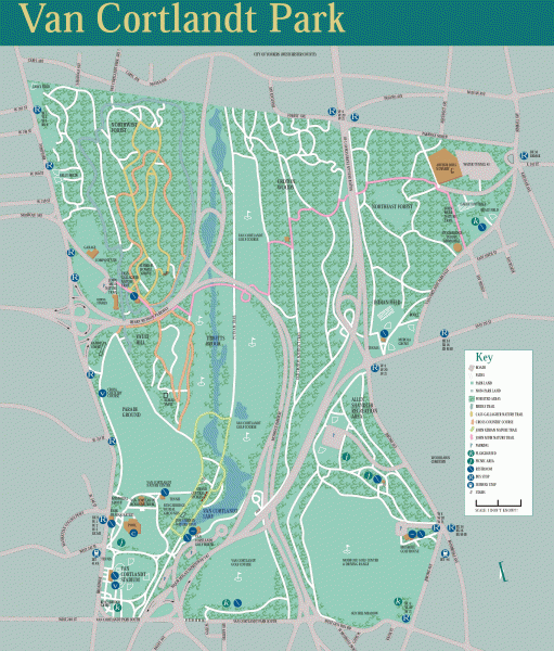 Van Cortlandt Park Trail Map