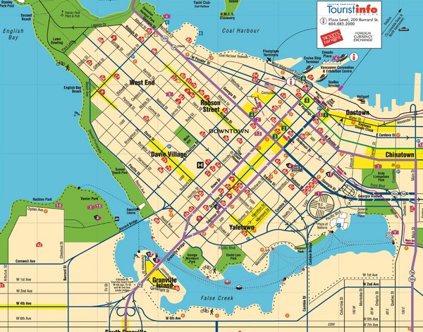 Vancouver Downtown Map