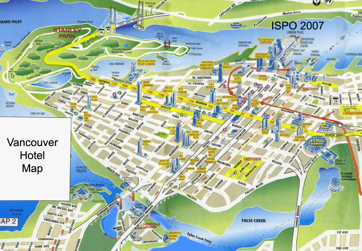 Vancouver Hotels Map Vancouver • mappery Vancouver Hotels Map Vancouver • mappery