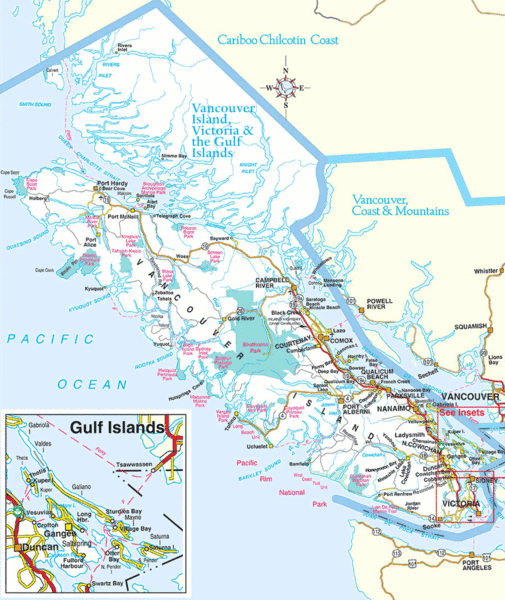 Vancouver Island Park Map