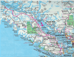 Vancouver Island Road Map