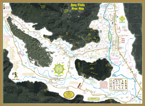 Vang Vieng Area Map