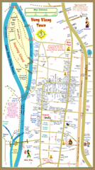 Vang Vieng Central City Map Vang Vieng Central City Map