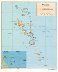 Vanuatu Islands Map