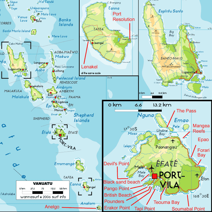 Vanuatu Map • mappery