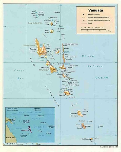 Vanuatu Map