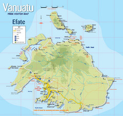 Vanuatu Tourist Map