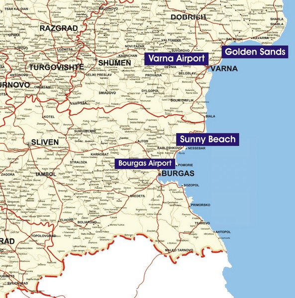 Varna Location Map