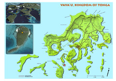 Vava'u island Map