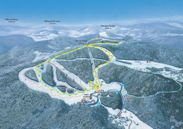 Ventron Ski Trail Map