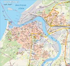 Ventspils city Map