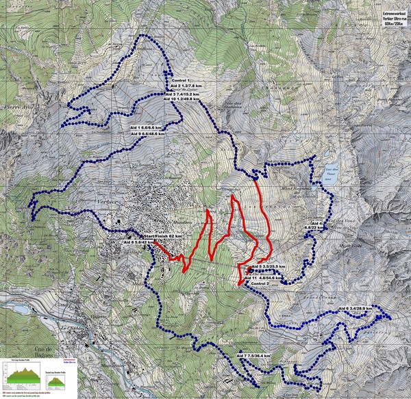 Verbier 60k Course Profile Map