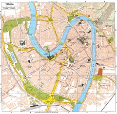 Verona Italy Tourist Map