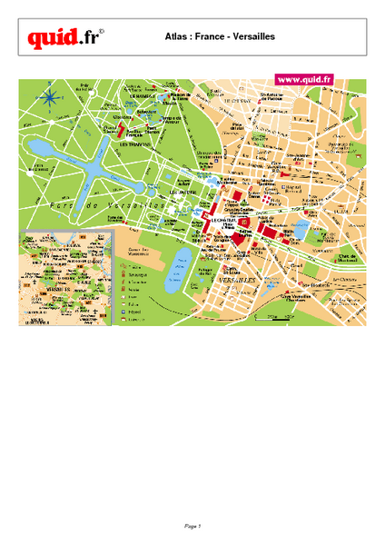 Versailles Tourist Map