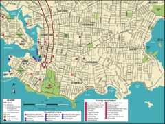 Victoria, British Columbia Tourist Map